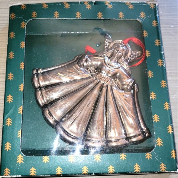 1996 Wallace Silversmiths Angel Christmas Ornament - Picture 1 of 3